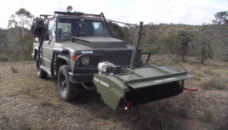 Grass Grabber Mounted on 4WD